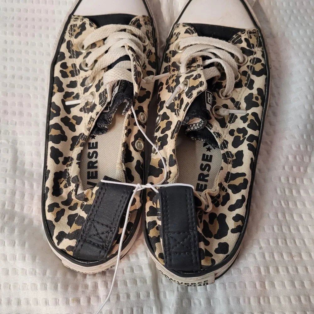 Converse Chuck Taylor All Star Shoreline Slip Leopard Print Shoes Womens 7‎ - Picture 3 of 5